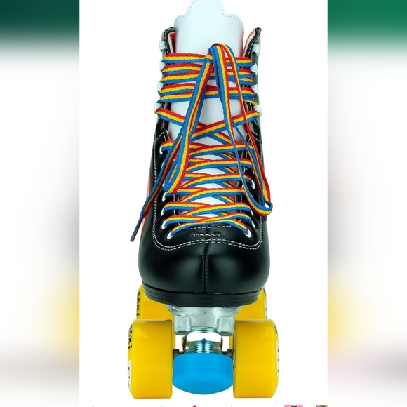 Moxie black rainbow rider sz 8 roller skate bnwot worn once try them out derby - Picture 8 of 10